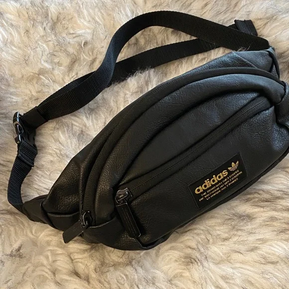 Adidas Black Leather Belt Bag - Picture 3 of 8